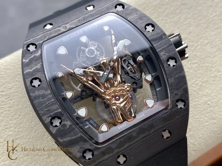 Richard Mille RM 66 angled dial view super clone watch
