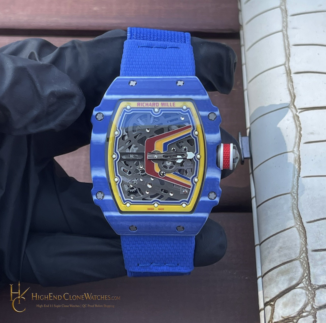Richard Mille RM 67-02 front view super clone watch