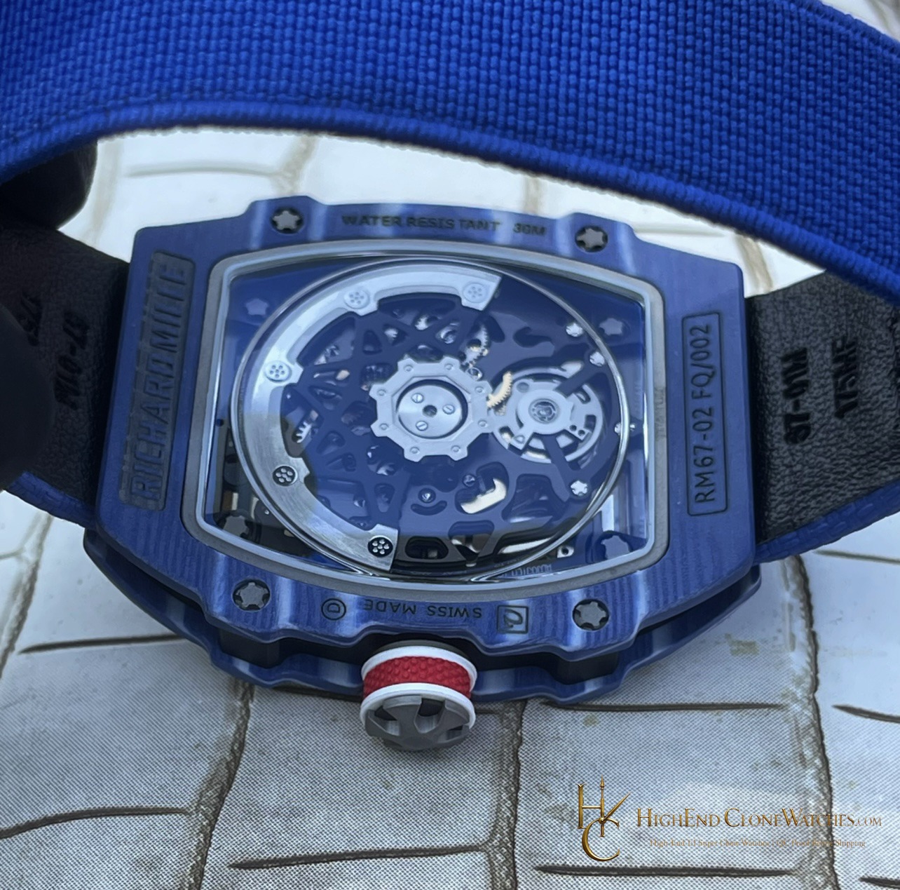 Richard Mille RM 67-02 buckle or clasp detail super clone watch