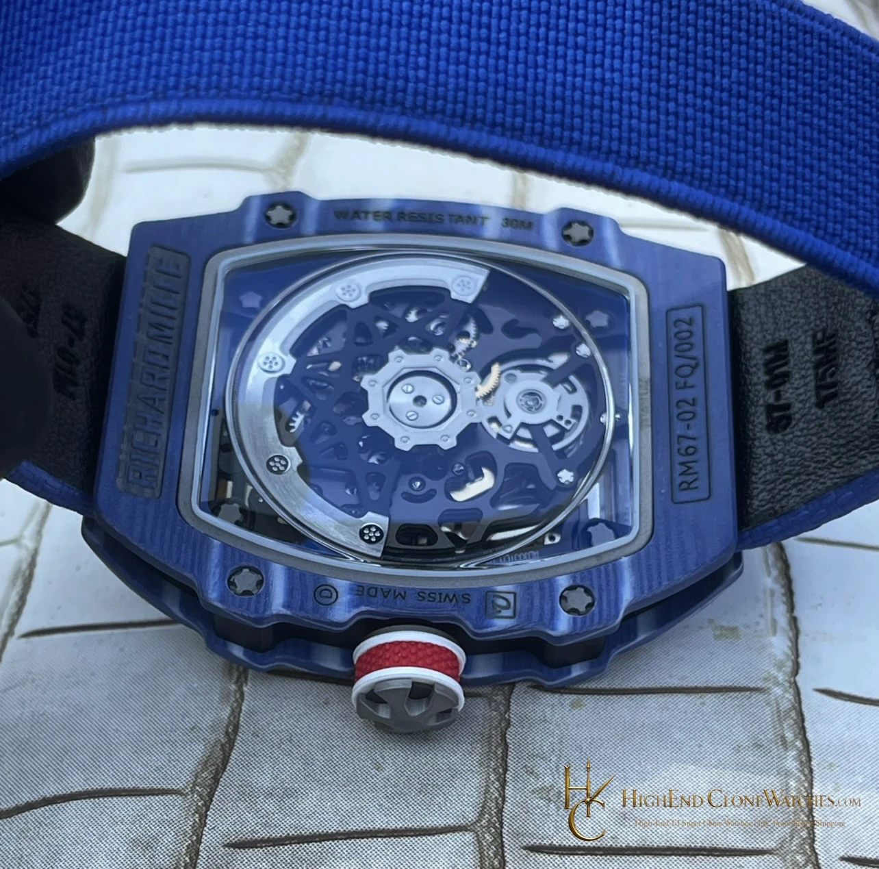 Richard Mille RM 67-02 buckle or clasp detail super clone watch