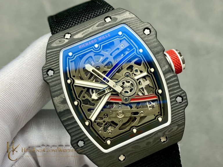 Richard Mille RM 67-02 angled dial view super clone watch