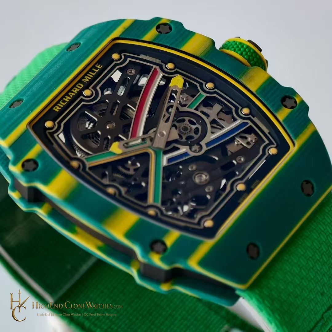 Richard Mille RM 67-02 bezel detail super clone watch
