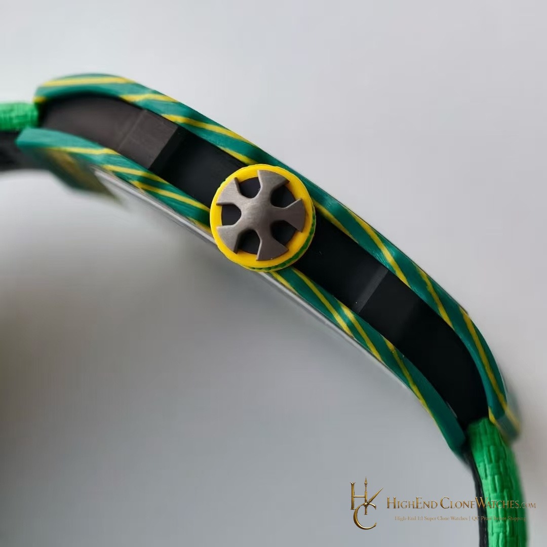 Richard Mille RM 67-02 crown and case detail super clone watch