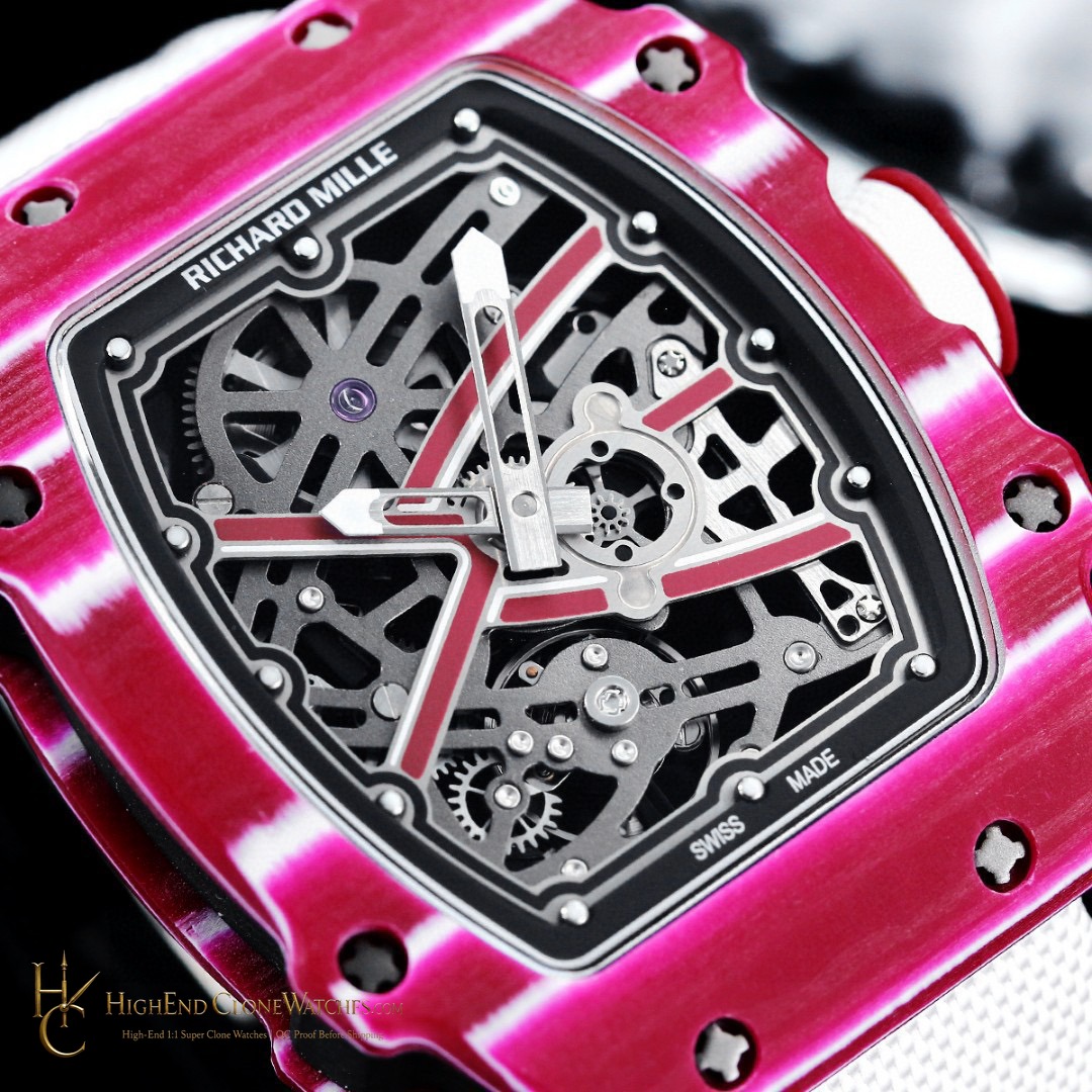 Richard Mille RM 67-02 crown and case detail super clone watch