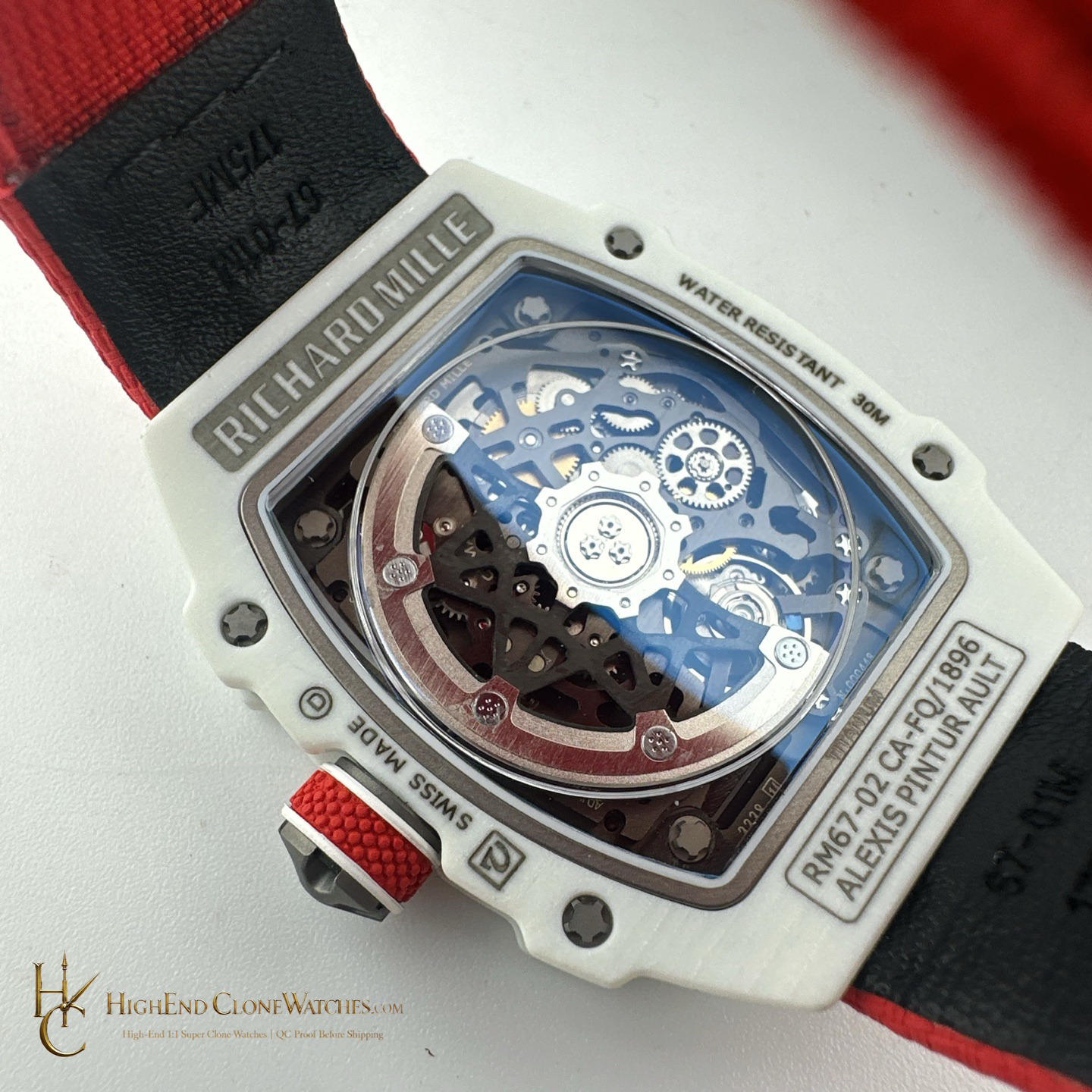 Richard Mille RM 67-02 buckle or clasp detail super clone watch