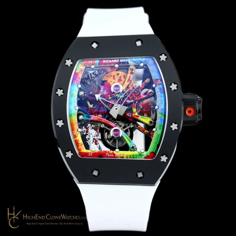 Richard Mille RM 68-01 front view super clone watch