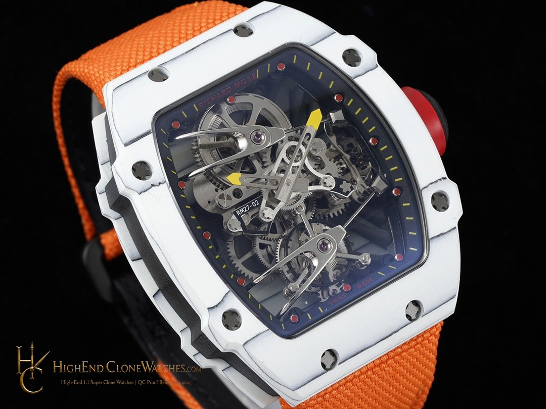 Richard Mille RM 27-02 angled dial view super clone watch