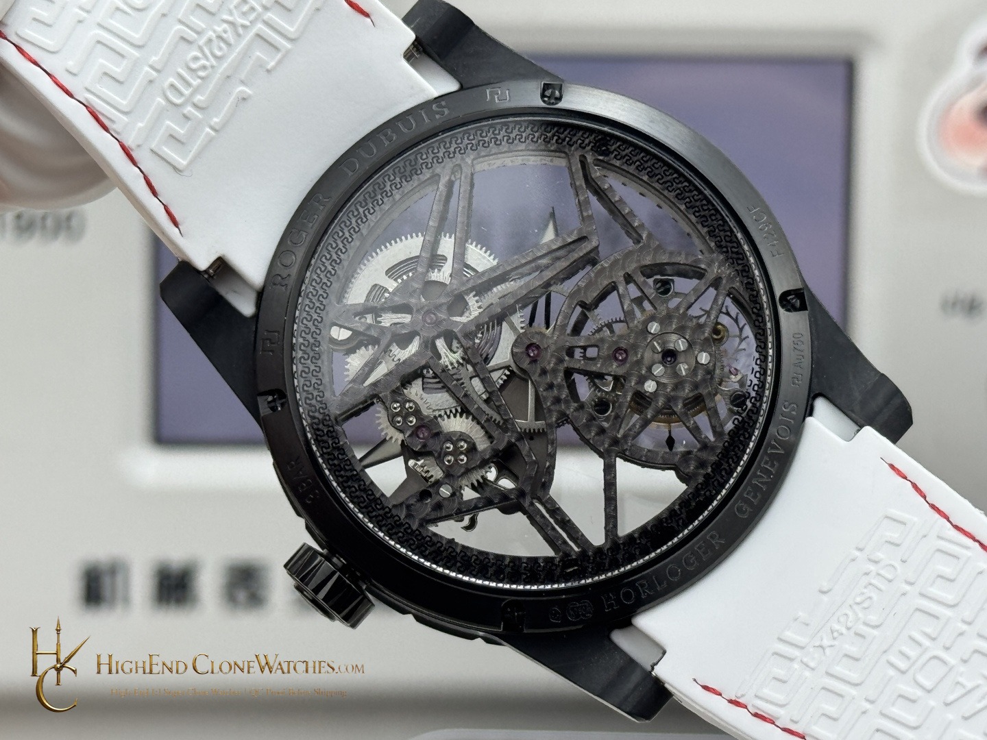Roger Dubuis Excalibur DBEX0577 buckle or clasp detail super clone watch
