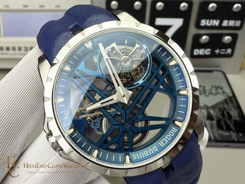 Roger Dubuis Excalibur RDDBEX0838 dial and marker detail super clone watch