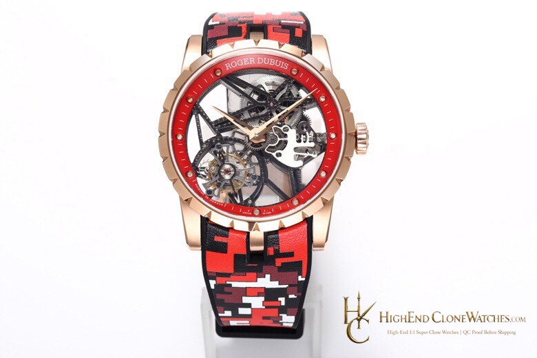 Roger Dubuis Excalibur RDDBEX0938 front view super clone watch