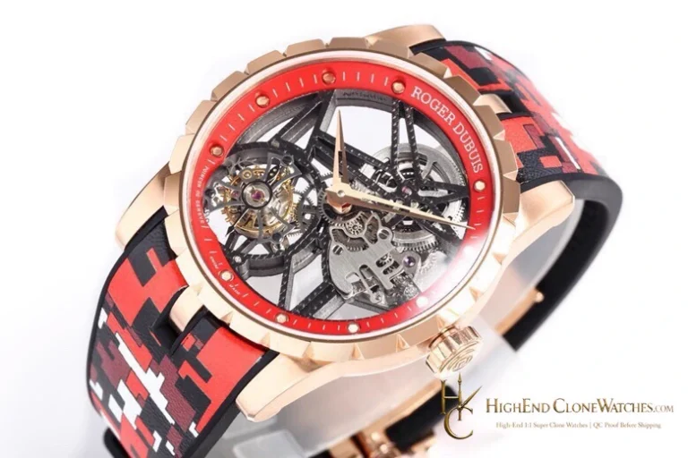 Roger Dubuis RDDBEX0938 rose-gold-tone case super clone watch