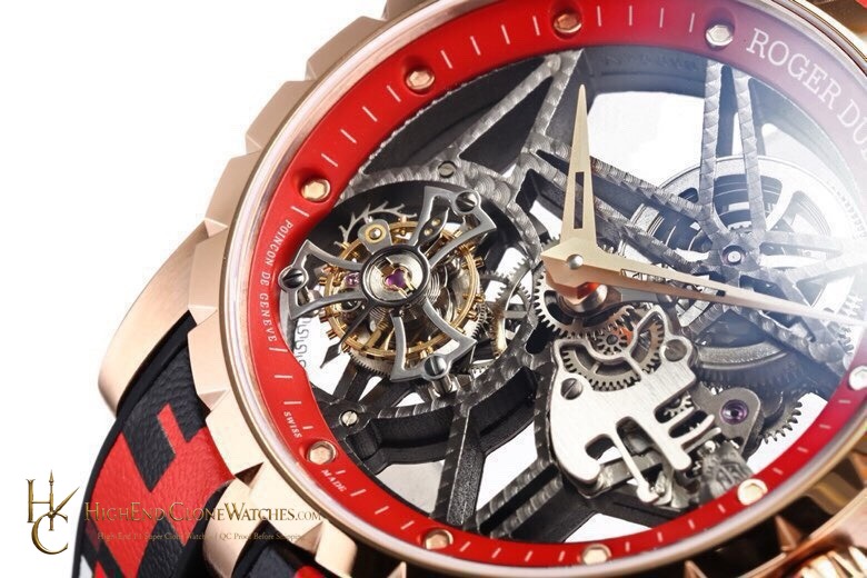 Roger Dubuis Excalibur RDDBEX0938 side case profile super clone watch