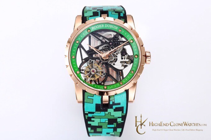 Roger Dubuis RDDBEX0939 rose-gold-tone case super clone watch