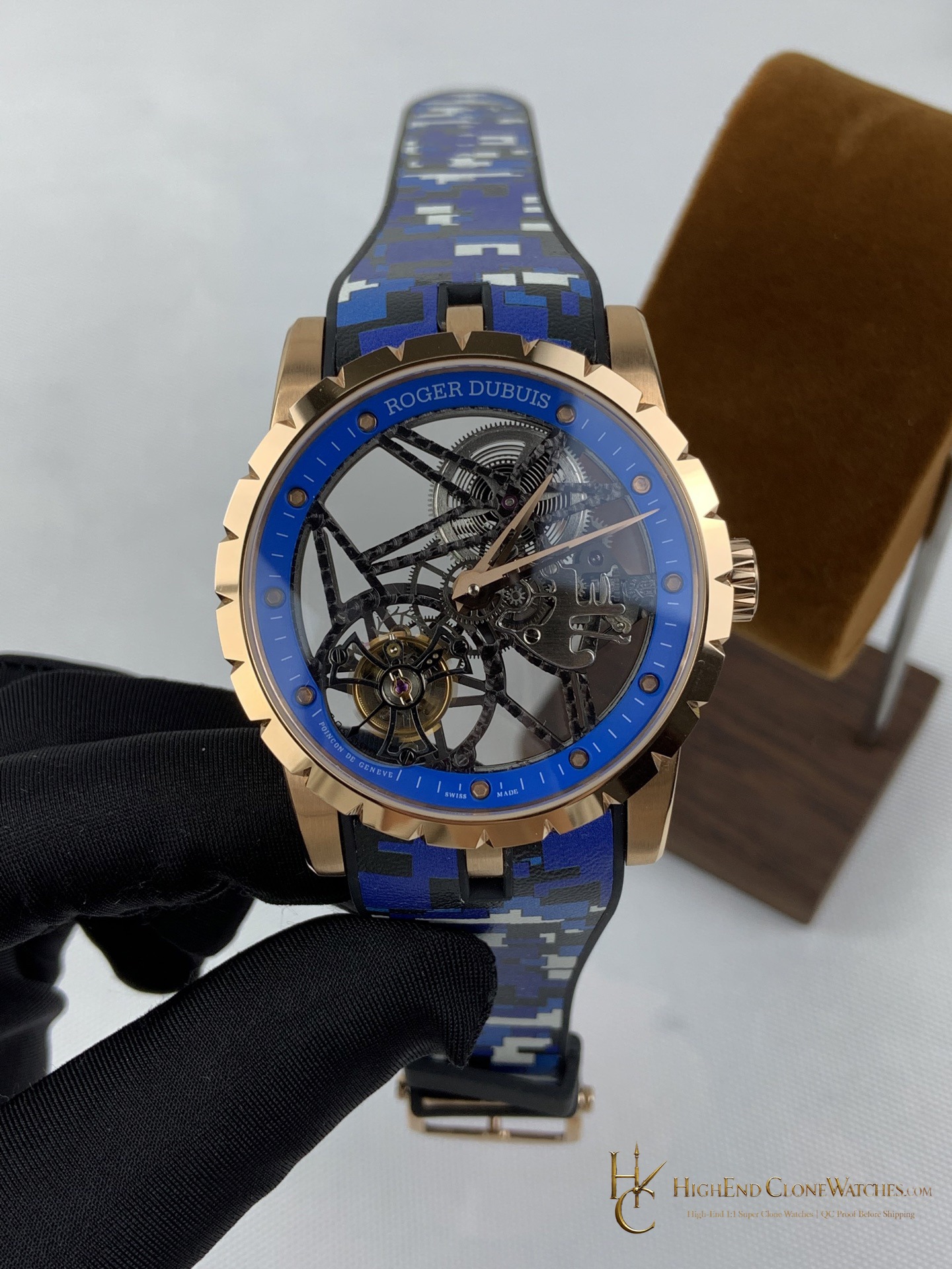Roger Dubuis Excalibur RDDBEX0940 front view super clone watch