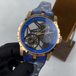 Roger Dubuis Excalibur RDDBEX0940 angled dial view super clone watch