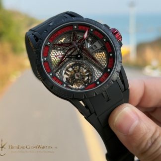 Roger Dubuis Excalibur Spider DBEX0817 angled dial view super clone watch