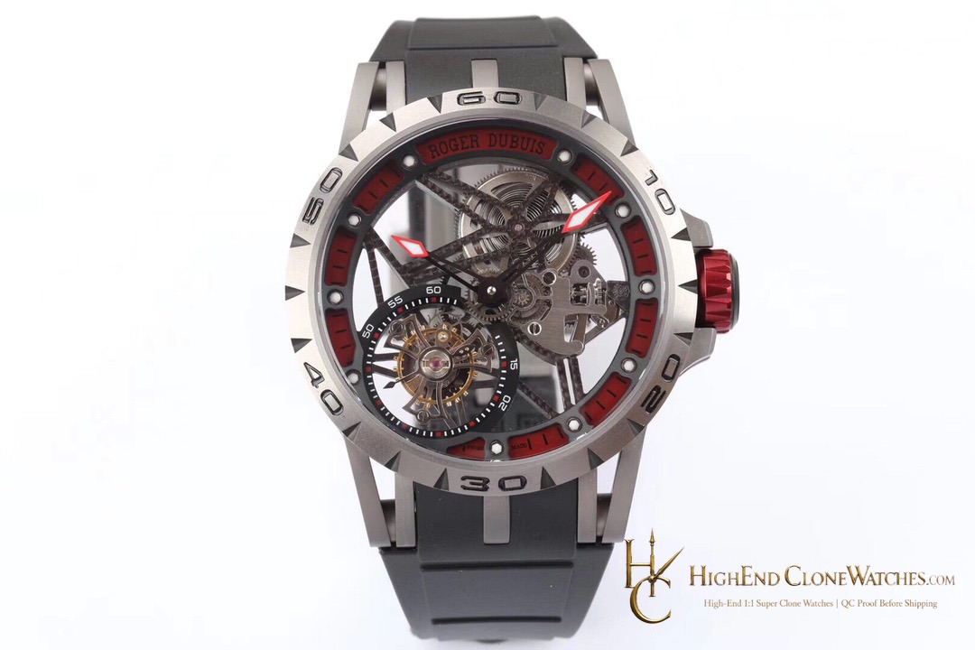 Roger Dubuis Excalibur Spider RDDBEX0545 front view super clone watch