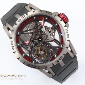 Roger Dubuis Excalibur Spider RDDBEX0545 angled dial view super clone watch