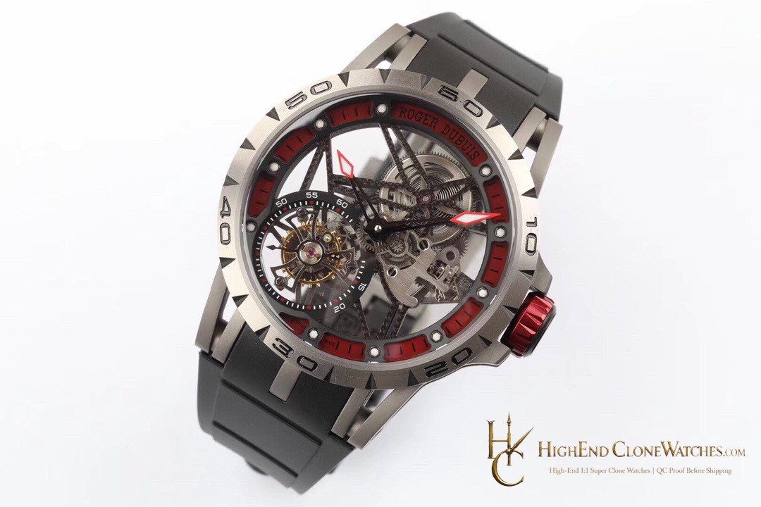Roger Dubuis Excalibur Spider RDDBEX0545 dial and marker detail super clone watch