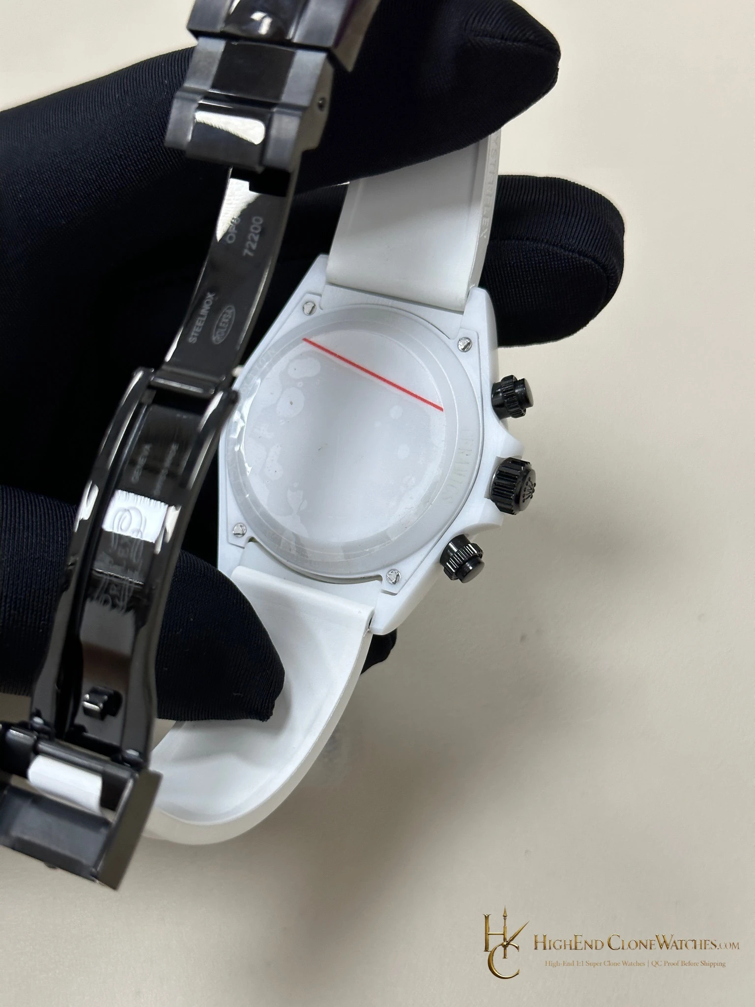 Rolex AET Daytona bezel detail super clone watch