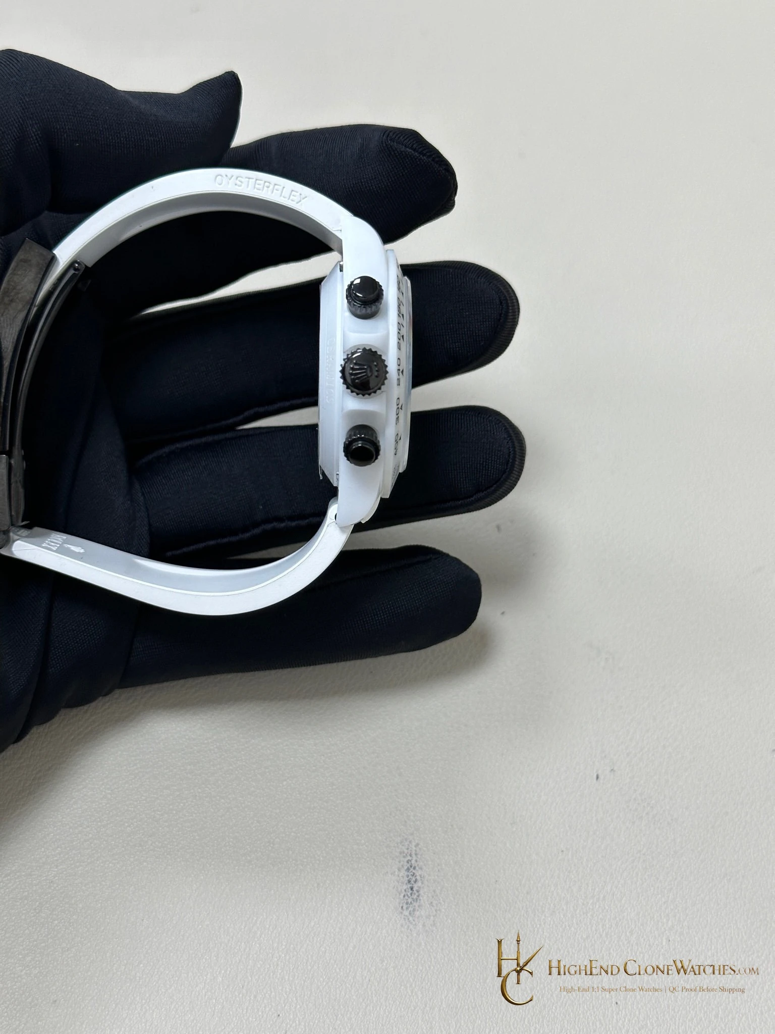 Rolex AET Daytona side case profile super clone watch