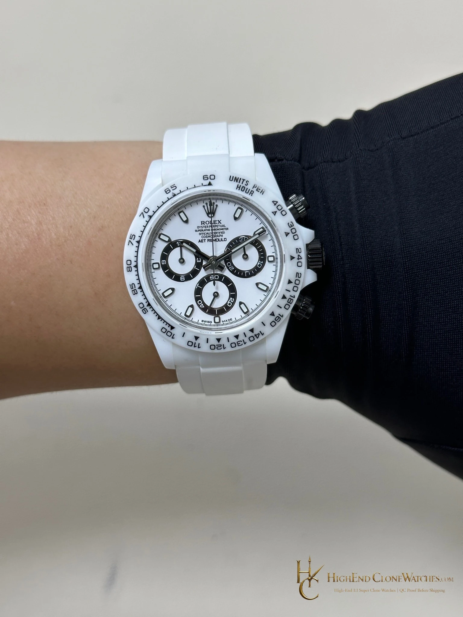 Rolex AET Daytona bracelet or strap fit super clone watch