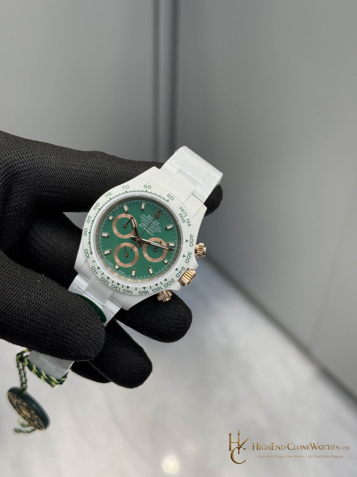 Rolex AET Daytona dial and marker detail super clone watch
