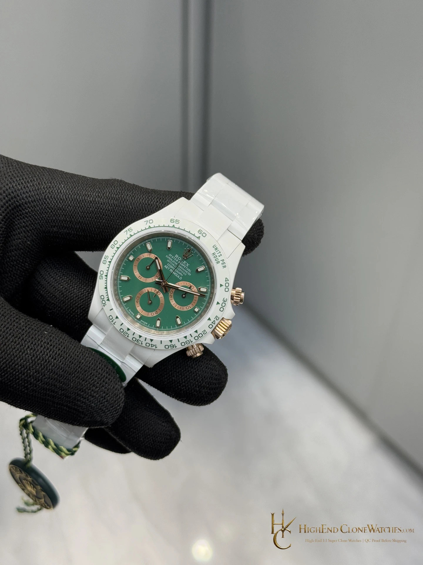 Rolex AET Daytona dial and marker detail super clone watch