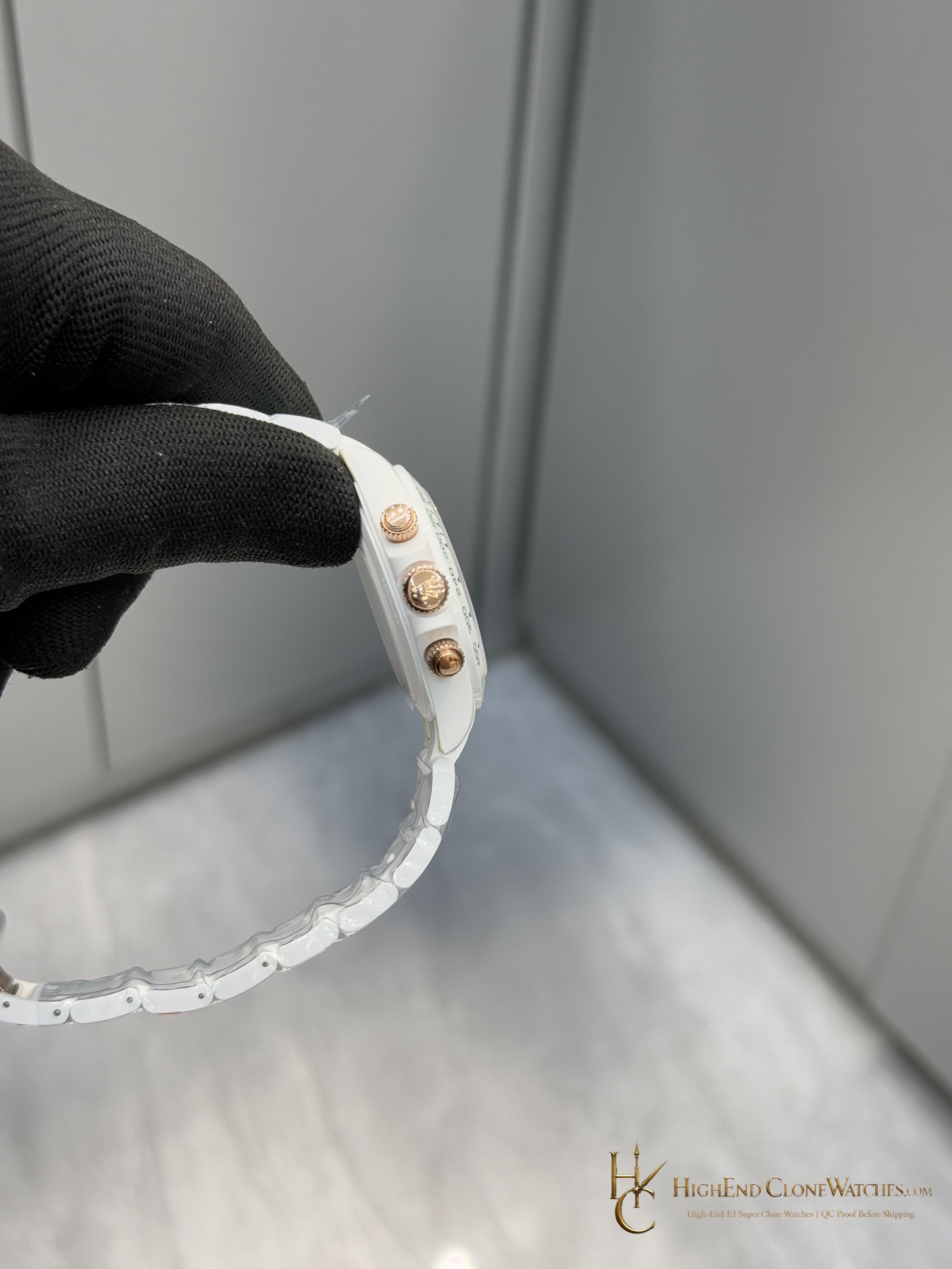 Rolex AET Daytona bezel detail super clone watch