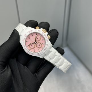 Rolex AET Daytona angled dial view super clone watch