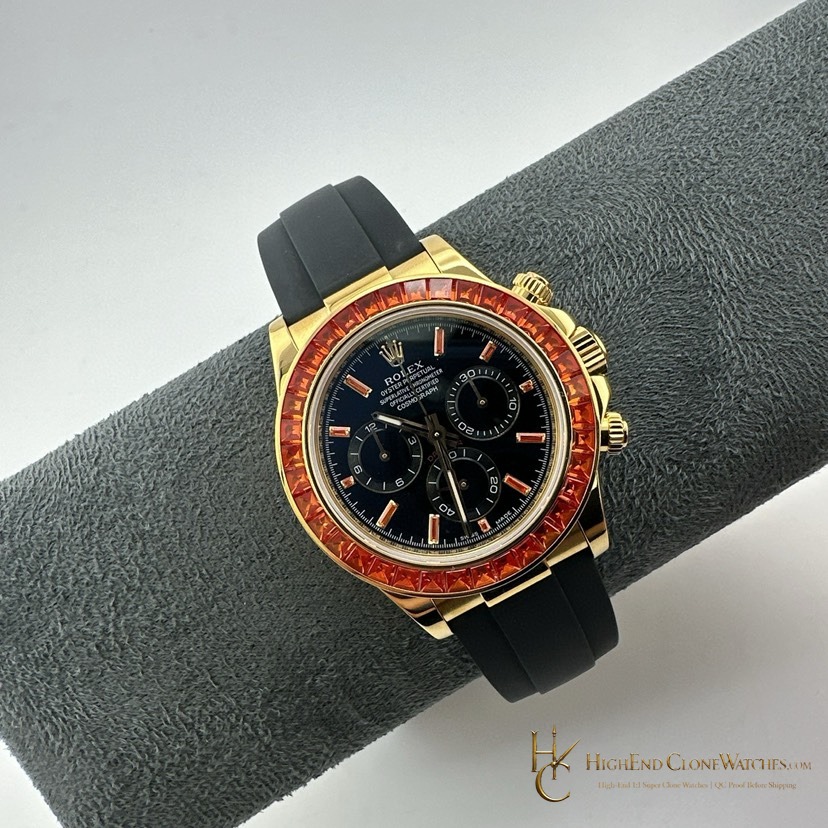 Rolex Daytona bezel detail super clone watch