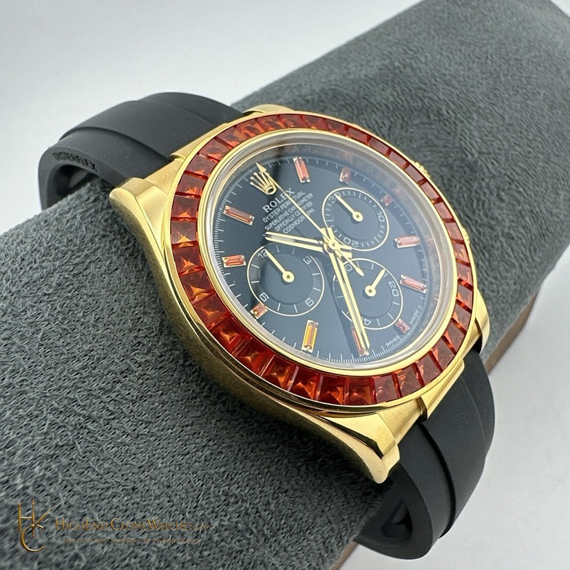 Rolex Daytona crown and case detail super clone watch