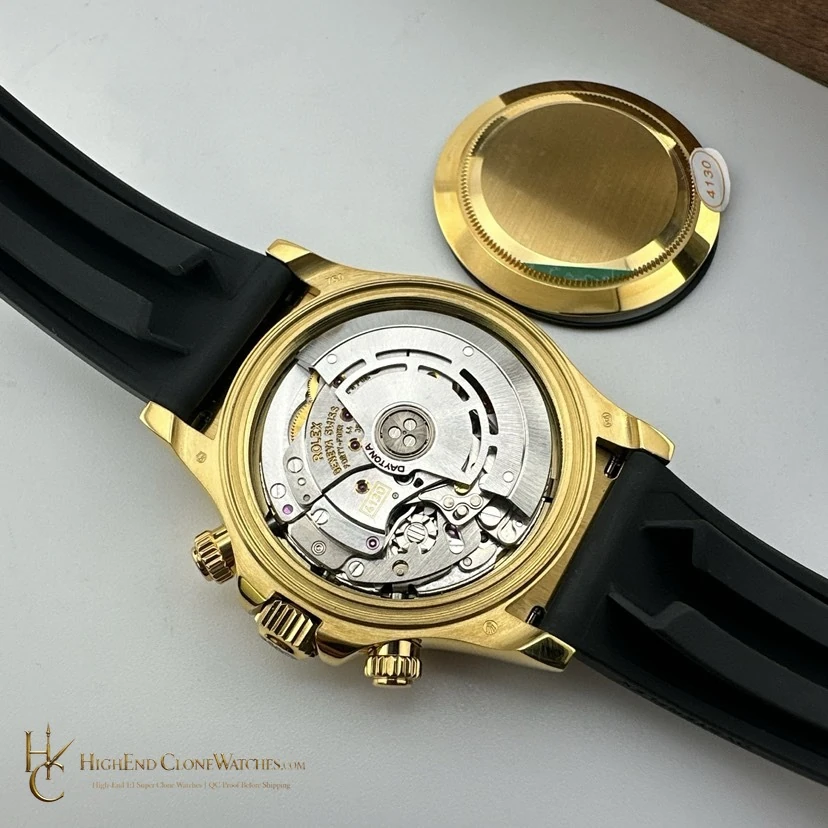 Rolex Daytona caseback view super clone watch