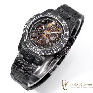 Rolex Daytona angled dial view super clone watch