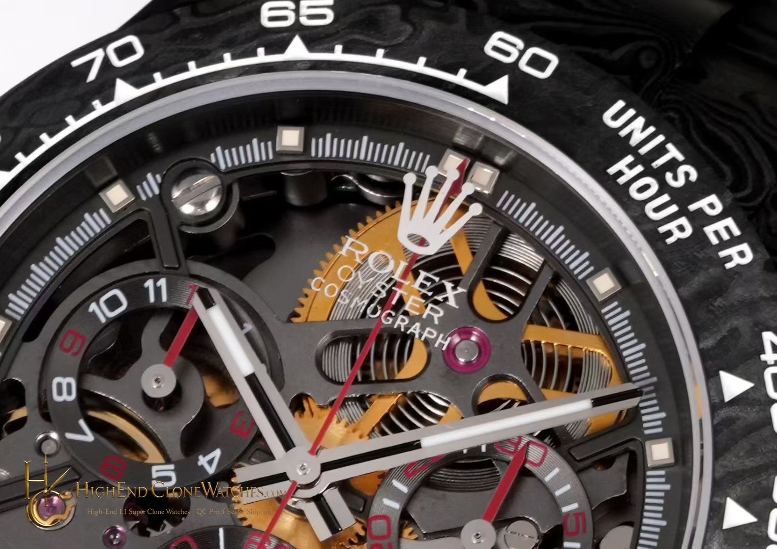 Rolex Daytona bezel detail super clone watch