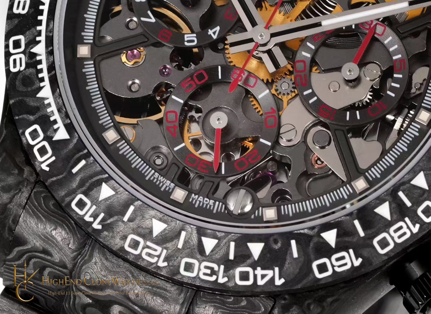 Rolex Daytona side case profile super clone watch