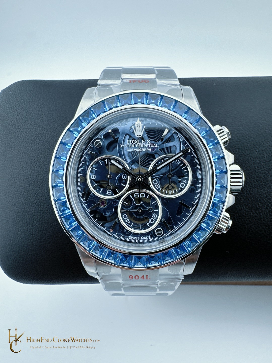Rolex Arolla Daytona front view super clone watch