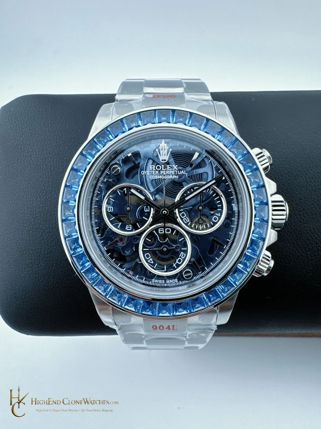 Rolex Arolla Daytona front view super clone watch