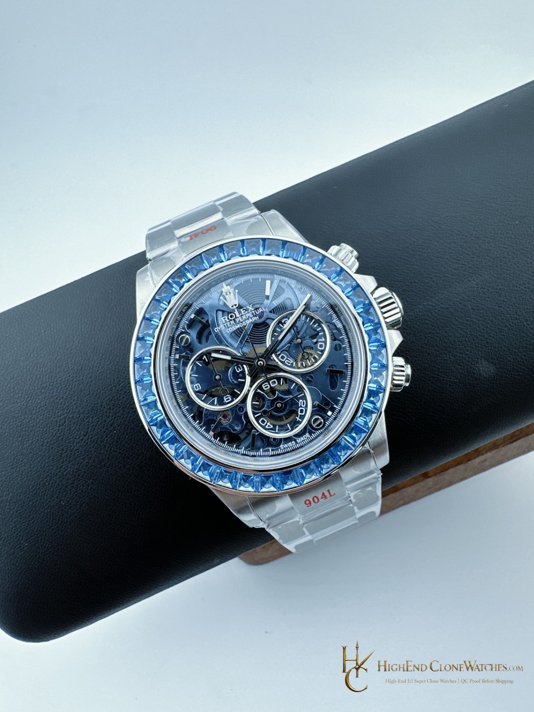 Rolex Arolla Daytona bezel detail super clone watch