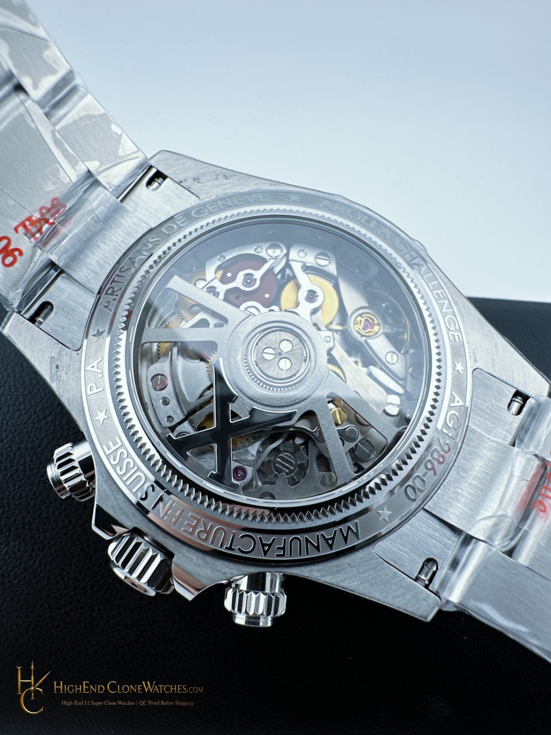 Rolex Arolla Daytona buckle or clasp detail super clone watch