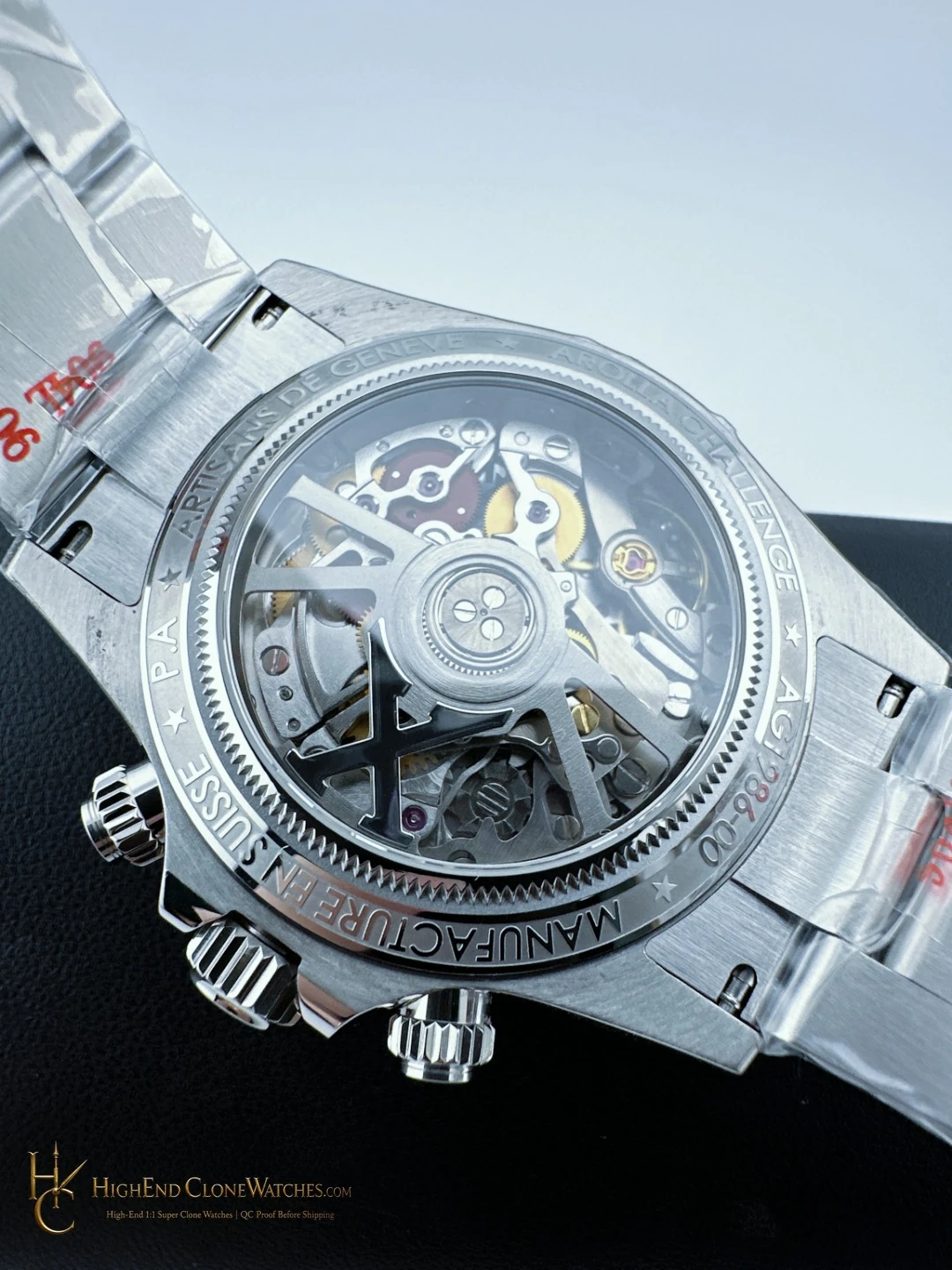 Rolex Arolla Daytona buckle or clasp detail super clone watch