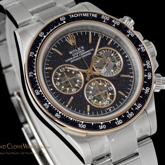 Rolex Daytona angled dial view super clone watch