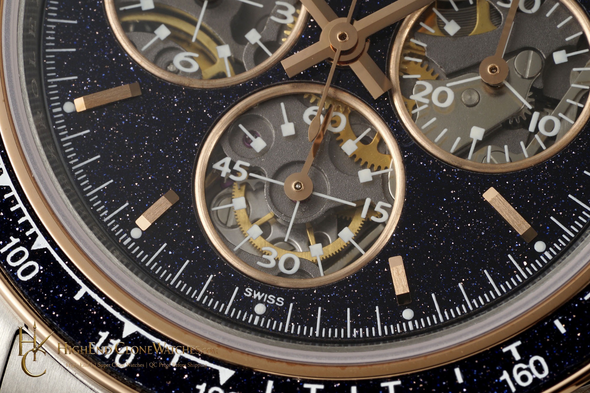 Rolex Daytona side case profile super clone watch