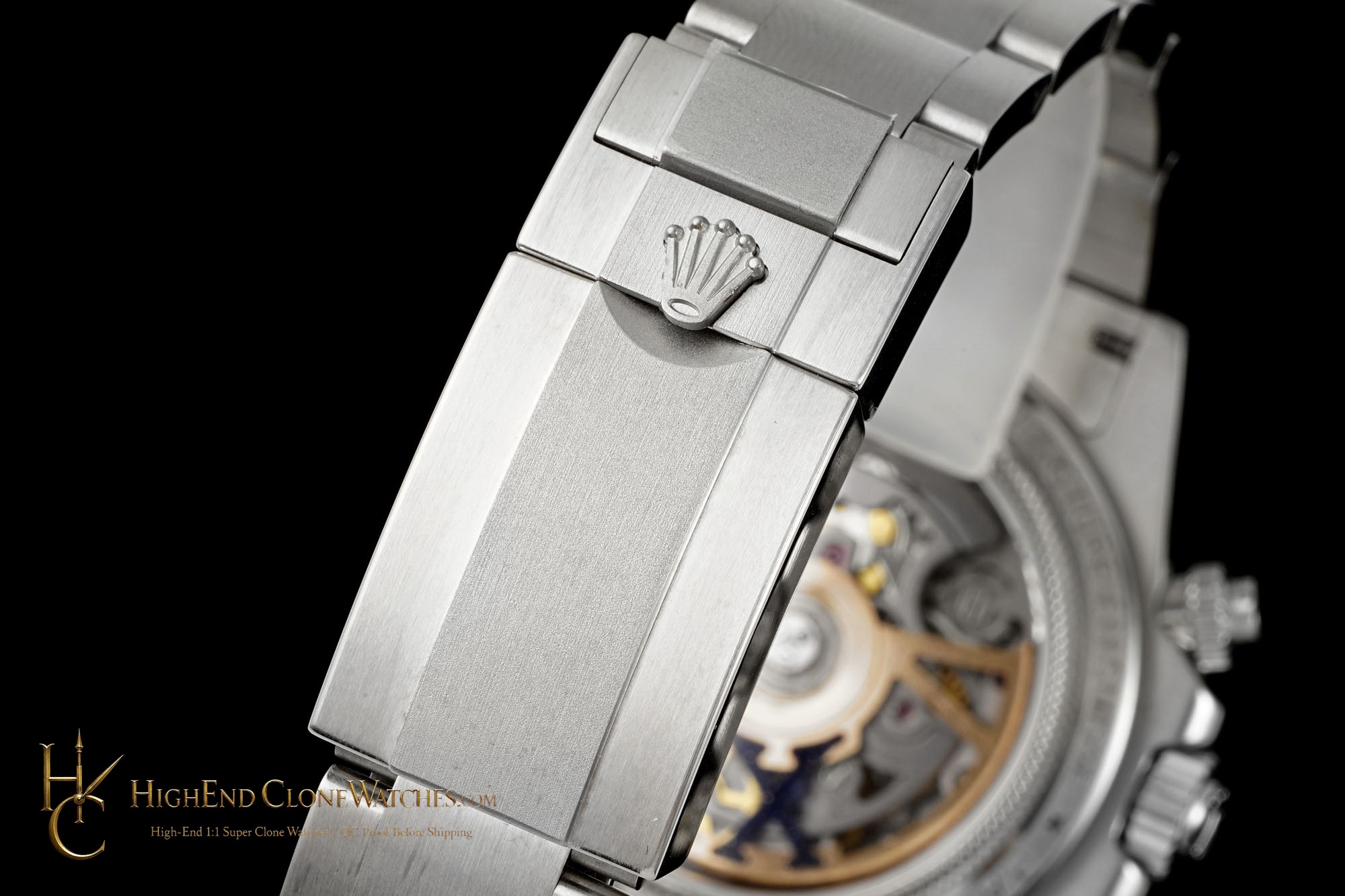Rolex Daytona crown and case detail super clone watch