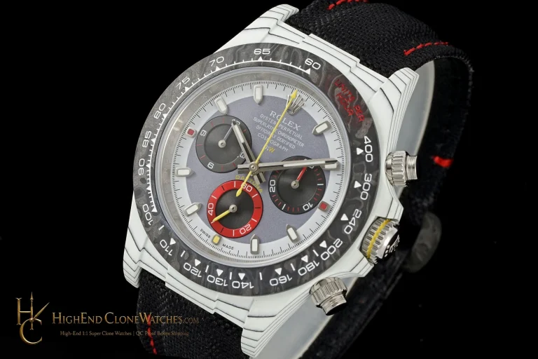 Rolex DiW Daytona angled dial view super clone watch