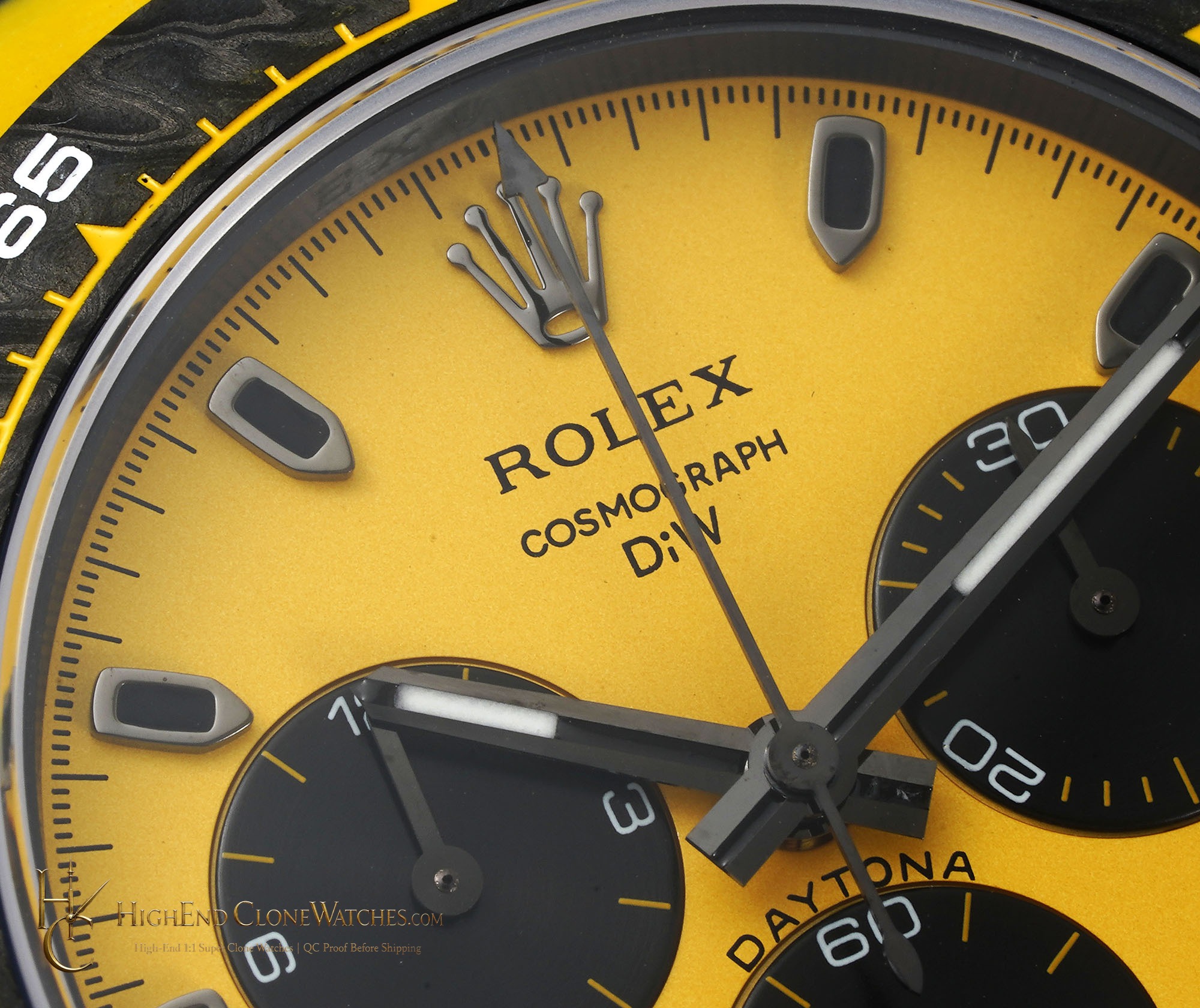 Rolex DiW Daytona dial and marker detail super clone watch