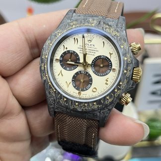 Rolex DiW Daytona angled dial view super clone watch