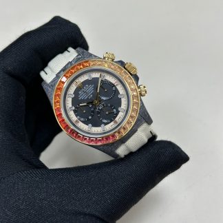 Rolex DiW Daytona angled dial view super clone watch