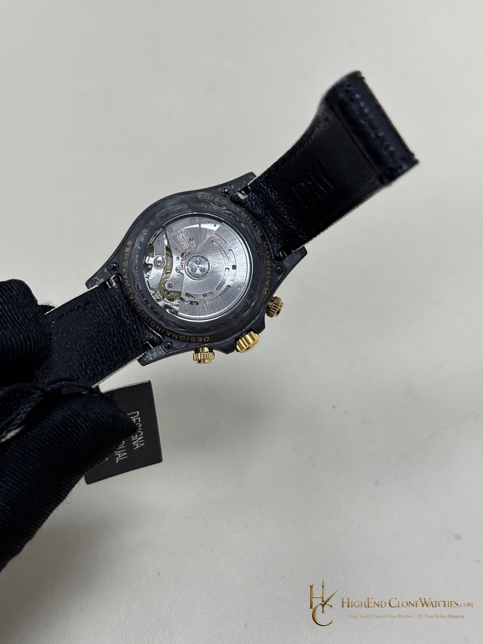 Rolex DiW Daytona side case profile super clone watch