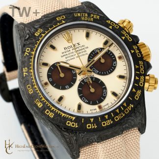 Rolex DiW Daytona angled dial view super clone watch